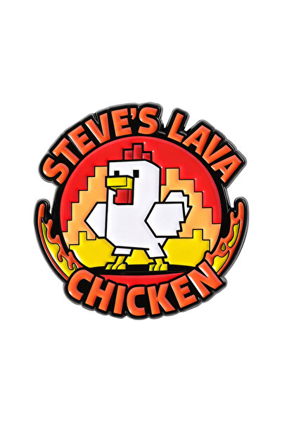 Choice بروش ستيف دجاجة الحمم البركانية، دبابيس مينا، بروشات شخصيات ألعاب البك...