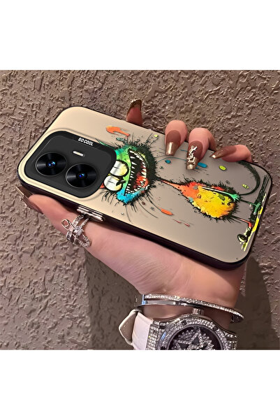 Hontinga حافظة هاتف متوافقة مع هاتف Realme C55، ظهر صلب مضاد للسقوط للقطط وال...