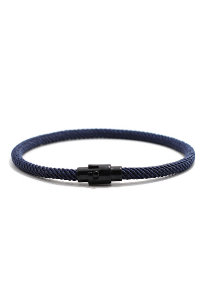 Choice 18.5cm(7.3inches) navy Noter Stylish Men Bracelet With A Grade 4mm Rope Multi Color Multi Size Selec