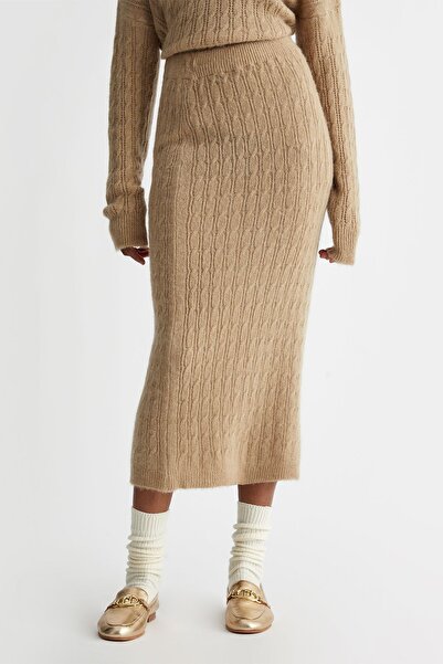 liu.jo Alpaka Karışımı Triko Kalem Etek