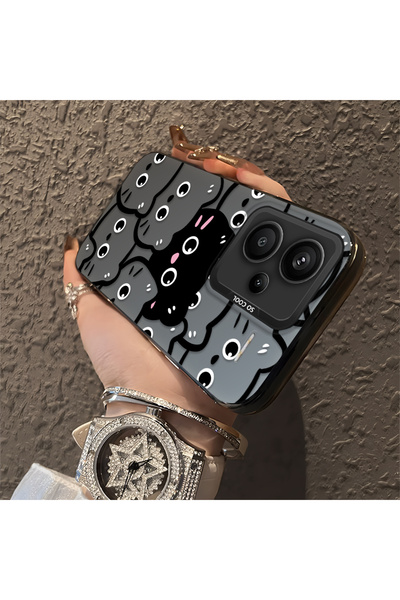 ucuc Xiaomi Redmi Note 13 Pro Plus+ 5G Uyumlu Silikon Kenar Akrilik Arka Tatl...