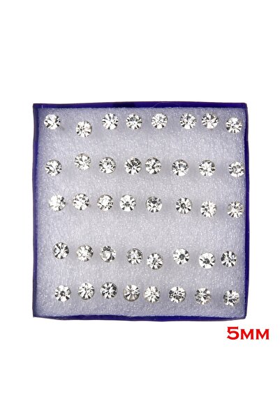 Choice W10462H01 طقم أقراط مرصعة بأحجار الراين متعددة الألوان، 20 زوجًا، للنس...