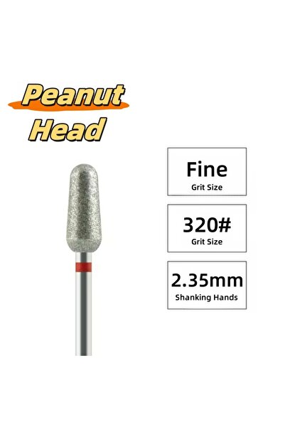 Choice قطعة واحدة من مثقاب أظافر ماسي برأس على شكل حبة الفول السوداني 5*12 مم...