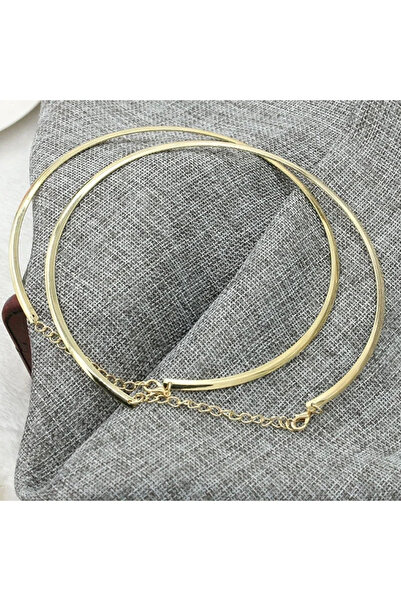 Choice G Gold And Silver Stainless Steel Necklace Collar 4mm Fashionable Jewe...