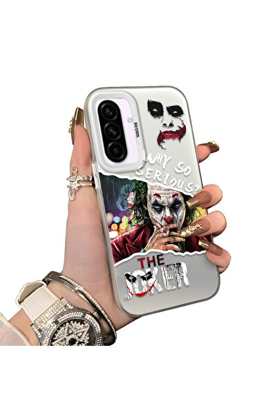ucuc Samsung Galaxy A36 Uyumlu Akrilik Arka Silikon Kenar Palyaço Joker Koruy...