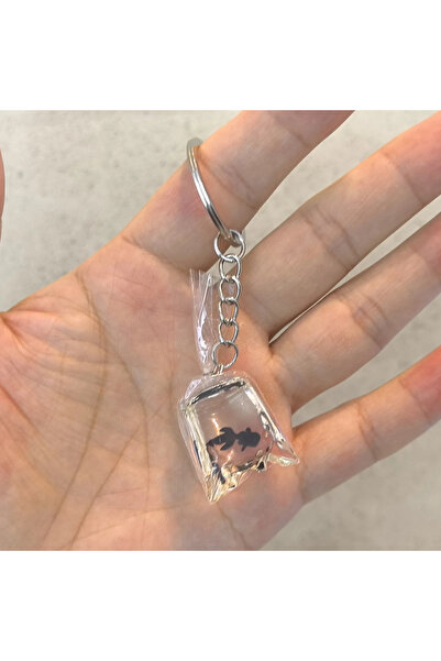 Choice قطعة واحدة - ميدالية مفاتيح على شكل سمكة ذهبية شفافة، إكسسوارات أنيقة،...