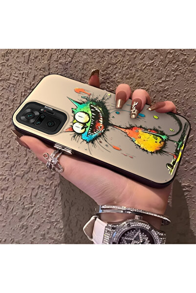 Hontinga حافظة هاتف متوافقة مع هاتف Xiaomi Redmi Note 10 Pro، ظهر صلب مضاد لل...