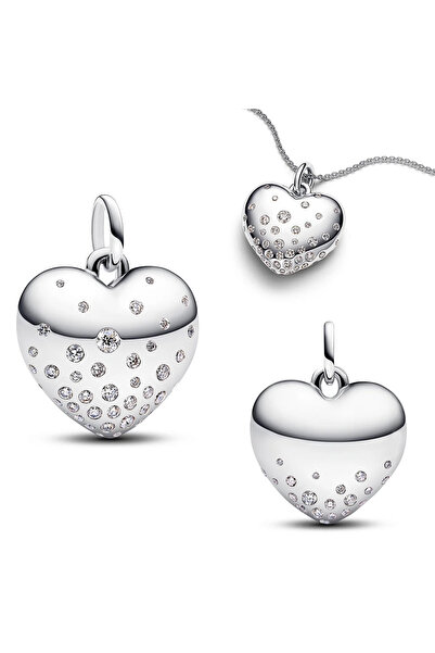 Choice AMC7291 قلادة ندفة الثلج الأصلية من الفضة الإسترليني عيار 925، أقراط م...