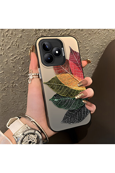 ucuc جراب حماية من السيليكون متوافق مع هاتف ريلمي نوت 50 4G، بتصميم أكريليك خ...