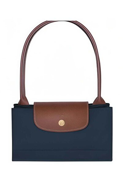 genermcr Women's Medium Tote Bag, Handbag, Shoulder Bag Navy Classic Style