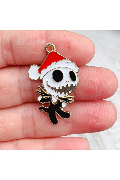 Miniso قلادة مطلية بالروديوم المقلد، 10 قطع من مجوهرات "كابوس قبل عيد الميلاد...