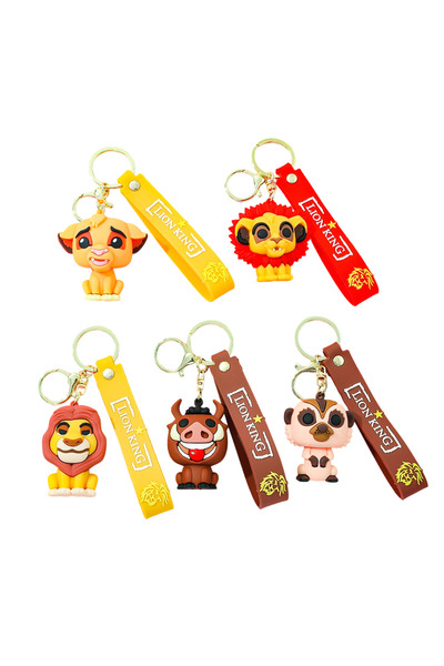 Choice 5 قطع من سلسلة مفاتيح ديزني ثلاثية الأبعاد مستوحاة من فيلم الأسد الملك...