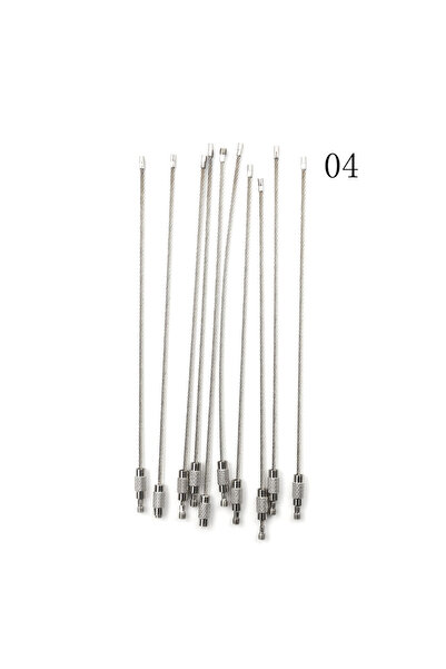 Choice 2x200MM 10PCS 10/15/20cm Fashion Hiking Tool Wire Keychain Cable Key R...