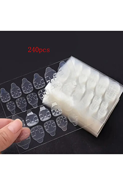 Choice 240PCS Clear 240/480 Pcs Strong Adhesive Glue Tape for Press-On Nail Tips - Double Side Adhesive Fil