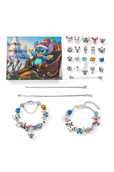 Miniso Christmas gift Stitch 24 Day Christmas Countdown Surprise Blind Box DI...