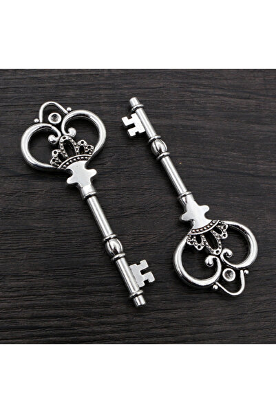 Choice P2-06 84x33 مم قطعة واحدة، قلادة مفتاح مصنوعة يدويًا من البرونز العتيق...