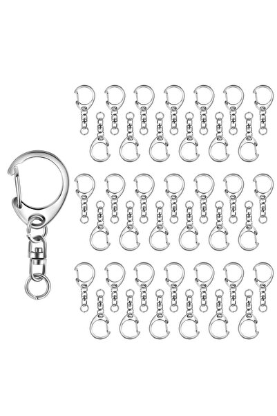 Choice ١٠ قطع من حلقات مفاتيح بمشبك على شكل سرطان البحر، على شكل حرف C، مناسبة لصنع المجوهرات اليدوية.