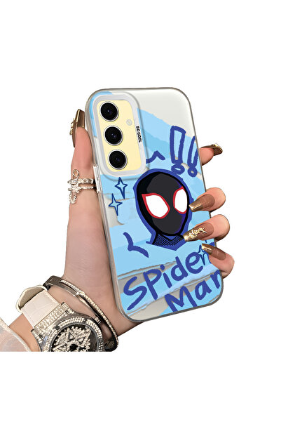 ucuc حافظة حماية سبايدرمان متوافقة مع سامسونج جالاكسي S24 Fe، مصنوعة من السيل...