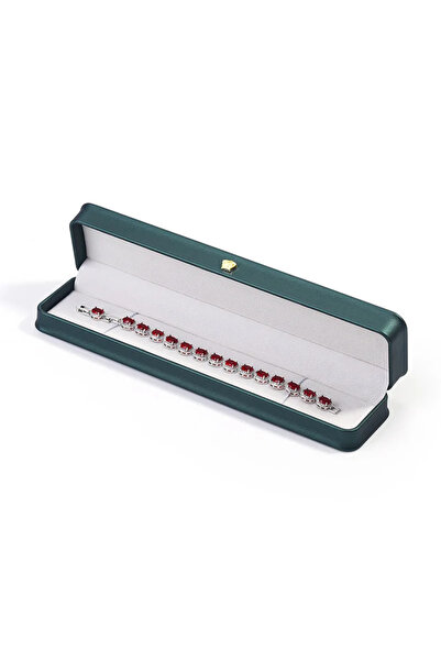 Choice صندوق مجوهرات محمول من الجلد الأخضر، منظم مجوهرات للأساور والقلائد، عل...