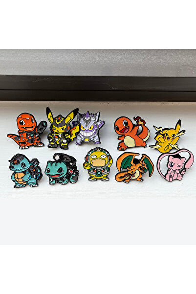 Choice مجموعة دبابيس بروش مكونة من 10 قطع، مجموعة دبابيس بروش حيوانات عصرية، ...