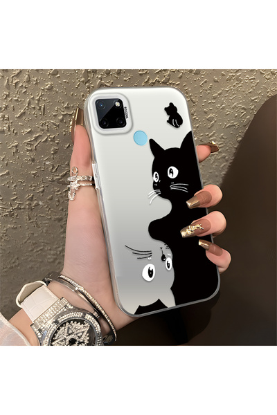 Hontinga حافظة متوافقة مع هاتف Realme C21Y/C25Y، حافظة هاتف صلبة مضادة للسقوط...