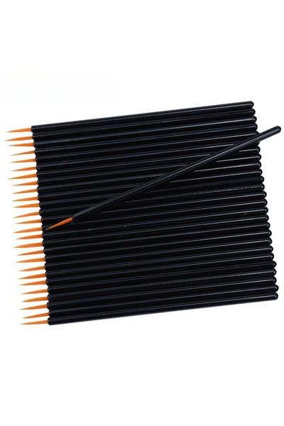 Choice Nail art brushes 50pcs/lot Reusable Gel Liner Nail Art Brushes Painting Pen Disposable Eyeliner Bea