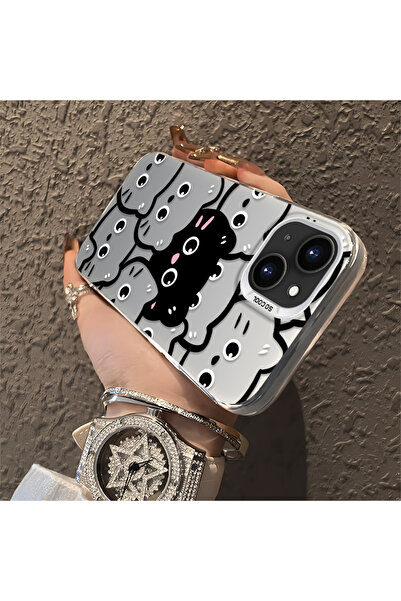 ucuc حافظة حماية من السيليكون المتوافقة مع هاتف iPhone 15 ذات حافة أكريليك وغ...