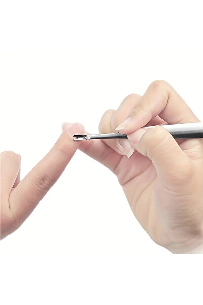Choice Silvery Premium Cuticle Remover Tool: Surgical Grade Stainless Steel Nail Art Manicure Scraper for D