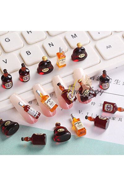 Choice type1-MIX 20pcs Mix 20pcs Wine Bottle Nail Charms Drink Bottle Jewelry Nail Art Decoration Red Wine