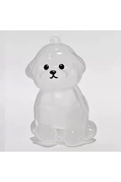 Choice A1 Cute Clear Puppy Hair Memorial DIY Pendant Keychain Decor Keepsake ...