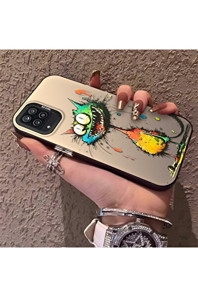 Hontinga حافظة هاتف متوافقة مع هاتف سامسونج جالاكسي A12/M12، ظهر صلب مضاد للس...