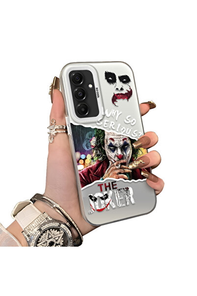 ucuc Samsung Galaxy A16 Uyumlu Akrilik Arka Silikon Kenar Palyaço Joker Koruy...