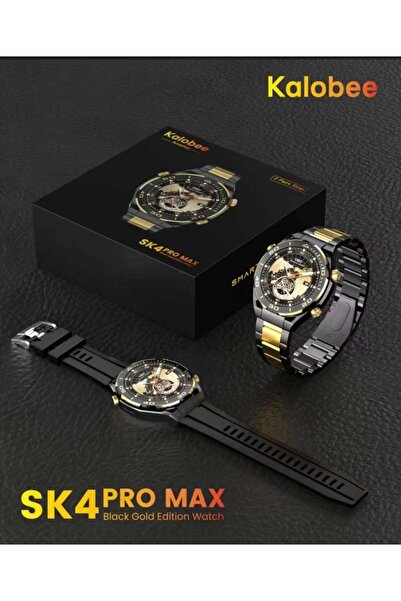 KALOBEE SK-4 PRO MAX Süper Amoled Akıllı Saat 2 Kordon