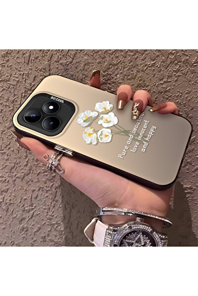 ucuc حافظة واقية من السيليكون المتوافقة مع هاتف Realme C53 ذات حافة أكريليك ب...