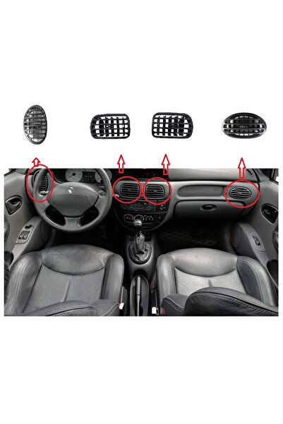 YDSilikon Scenic - Megane 1 Kasa 1999 Sonrası Orta Ve Yan Kalorifer Havalandı...