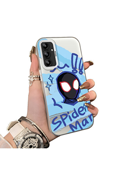 ucuc حافظة حماية سبايدرمان من السيليكون المتوافقة مع هاتف سامسونج جالاكسي A14 4G