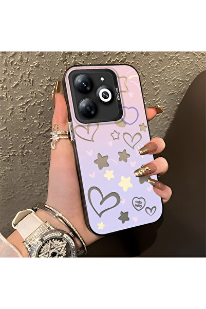 ucuc حافظة تكنو سبارك جو 2024 المتوافقة مع إنستغرام، حافة سيليكون وظهر أكريلي...