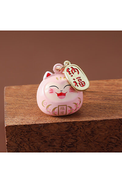 Choice أوماموري ياباني جديد باللون الوردي - جرس مائي على شكل مانيكي نيكو صغير حالم، من فوكوبوكورو، مدرسة الشفاء