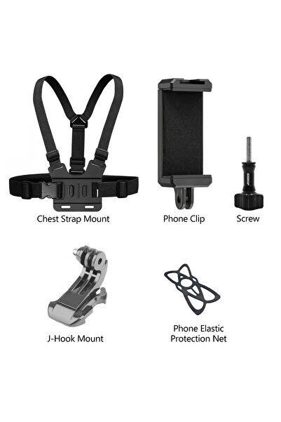 Choice Chest Strap 5in1 Kit Action Camera Accessories Kit Head Strap Chest Strap Mount Adjustable Holder fo