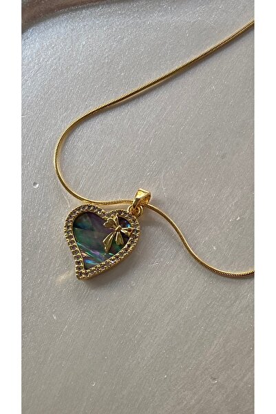 SELUVİA قلادة نسائية من الفولاذ على شكل قلب مع سلسلة رفيعة بتصميم الحب وحجر ف...