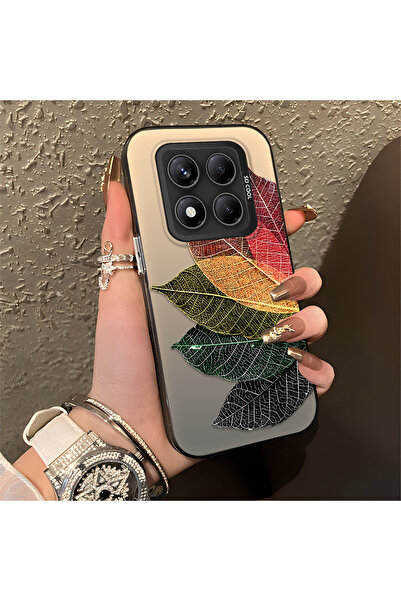 ucuc Xiaomi Redmi Note 14 Pro 5G Uyumlu Silikon Kenar Akrilik Arka Renkli Yap...