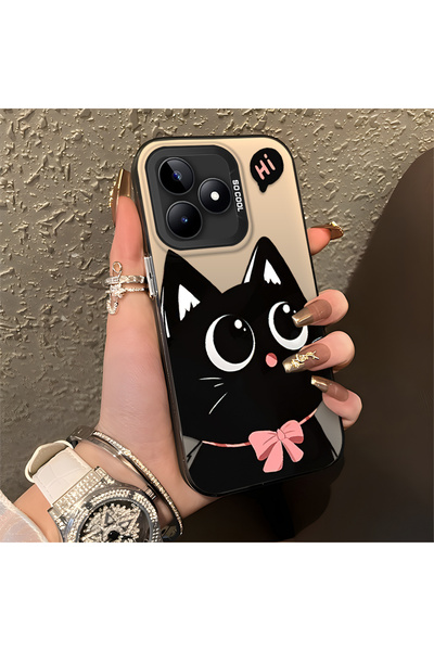 Hontinga حافظة متوافقة مع هاتف Realme C51، حافظة هاتف صلبة مضادة للسقوط على ش...