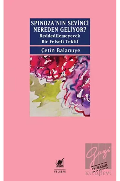 Ayrıntı Yayınları Spinoza'nın Sevinci Nereden Geliyor?