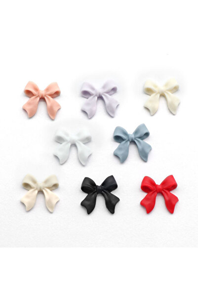 Choice 15-500Pcs-Mix 500Pcs Elegant Ribbon Bowtie Nail Charms Light Luxury In...
