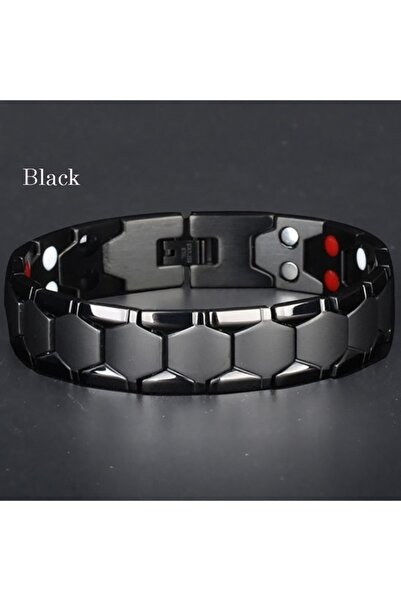 Choice سواران أسودان بتصميم ساحر، سوار طاقة صحية، سوار مغناطيسي ملتوي رائع مض...