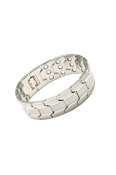 Choice Silver tyre Men's Pure Copper Bracelet 3500 Gauss 3X Strongth Magnetic...