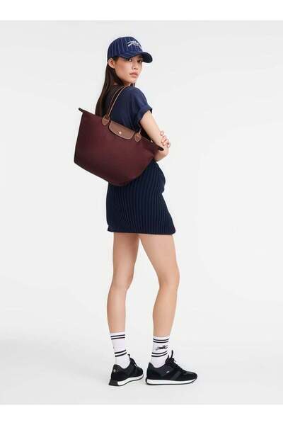 Generic Longchamp Women's Medium Tote Bag Handbag Shoulder Bag Claret Classic Style Claret