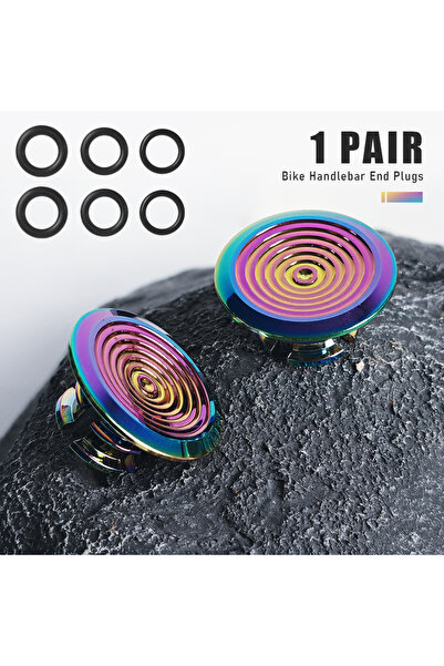 Choice Colorful KRSEC 1 Pair Mountain Road Bike Handlebar End Plugs Aluminum ...