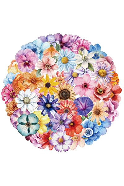 Choice ٥٠ قطعة من ملصقات الزهور الإبداعية ذات الطراز القديم، ملصقات لإغلاق ال...