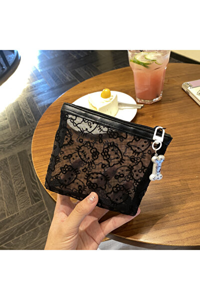 Choice1 1 محفظة نقود كاواي سانريو هيلو كيتي، حقيبة مكياج محمولة بتصميم كرتوني...